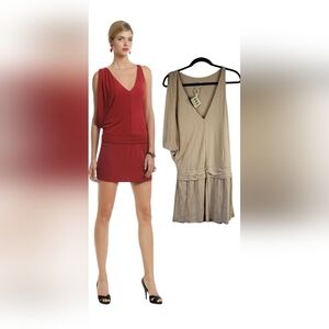 HAUTE HIPPIE  Tan Flapper Dress